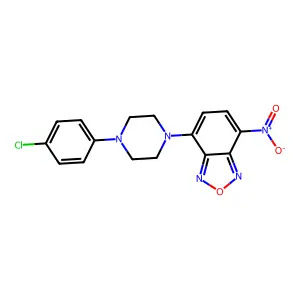 Benzofurazan, 4-(4-(4-chlorophenyl)-1-piperazinyl)-7-nitro- structure