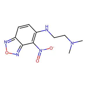 Benzofurazan, 5-(2-dimethylaminoethyl)amino-4-nitro- structure