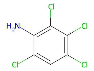 2,3,4,6-Tetrachloroaniline structure
