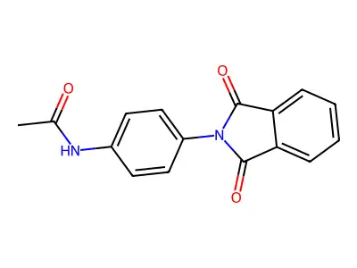 N-[4-(1,3-Dihydro-1,3-dioxo-2H-isoindol-2-yl)phenyl]acetamide structure