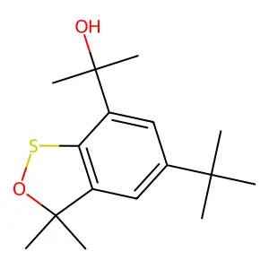 2-(5-Tert-butyl-3,3-dimethyl-2,1-benzoxathiol-7-yl)propan-2-ol structure