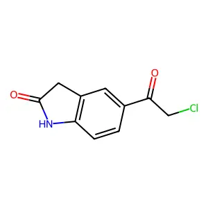 5-(Chloroacetyl)-1,3-dihydro-2H-indol-2-one structure
