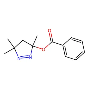 (3,5,5-trimethyl-4H-pyrazol-3-yl) benzoate structure