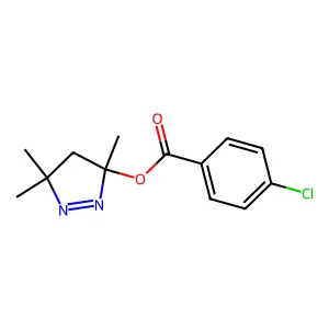 (3,5,5-trimethyl-4H-pyrazol-3-yl) 4-chlorobenzoate structure
