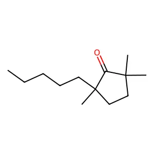 2,2,5-Trimethyl-5-pentylcyclopentanone structure