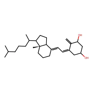 1beta-Hydroxyvitamin D3/1beta-hydroxycholecalciferol structure