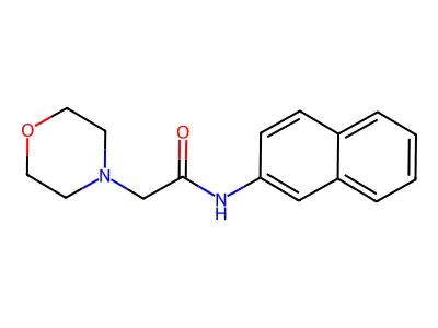 4-Morpholineacetamide, N-2-naphthalenyl- structure