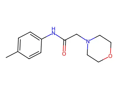 N-(4-methylphenyl)-2-morpholinoacetamide structure