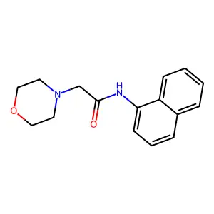 2-Morpholino-N-(naphthalen-1-yl)acetamide structure