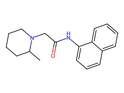 2-(2-methylpiperidin-1-yl)-N-naphthalen-1-ylacetamide structure