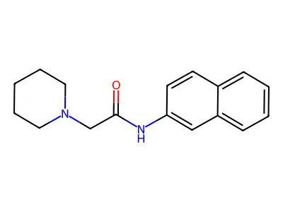 1-Piperidineacetamide, N-2-naphthalenyl- structure