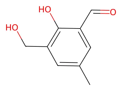 3-(Hydroxymethyl)-5-methylsalicylaldehyde structure
