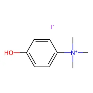 Benzenaminium, 4-hydroxy-N,N,N-trimethyl-, iodide (1:1) structure
