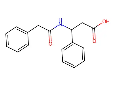 3-Phenyl-3-phenylacetylamino-propionic acid structure