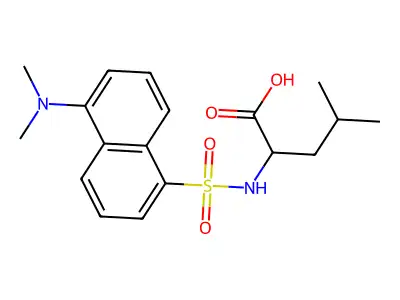 Dansyl-L-leucine structure