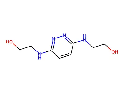 2-({6-[(2-Hydroxyethyl)amino]pyridazin-3-yl}amino)ethan-1-ol structure