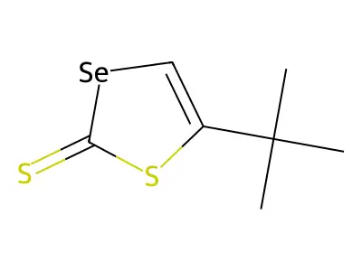 5-Tert-butyl-1,3-thiaselenole-2-thione structure