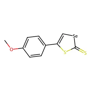 5-(4-Methoxyphenyl)-1,3-thiaselenole-2-thione structure