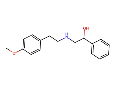 2-((4-Methoxyphenethyl)amino)-1-phenylethanol structure
