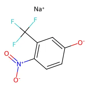 Phenol, 4-nitro-3-(trifluoromethyl)-, sodium salt (1:1) structure