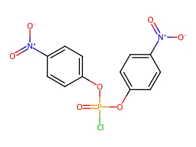 Bis(4-nitrophenyl) phosphorochloridate structure