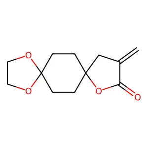 11-Methylidene-1,4,9-trioxadispiro[4.2.4~8~.2~5~]tetradecan-10-one structure