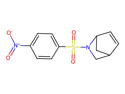 2-(4-Nitrophenyl)sulfonyl-2-azabicyclo[2.2.1]hept-5-ene structure