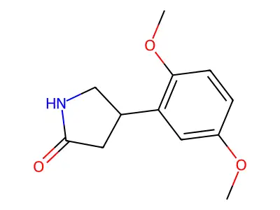 4-(2,5-Dimethoxyphenyl)pyrrolidin-2-one structure