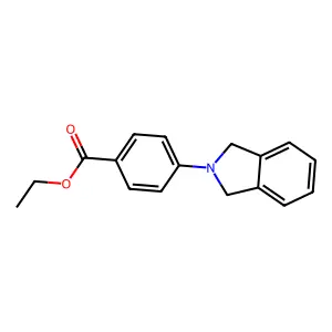 ethyl 4-(1,3-dihydro-2H-isoindol-2-yl)benzoate structure
