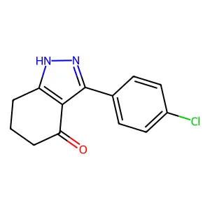 3-(4-chlorophenyl)-1,5,6,7-tetrahydro-4H-indazol-4-one structure