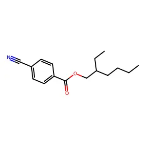 2-Ethylhexyl 4-cyanobenzoate structure