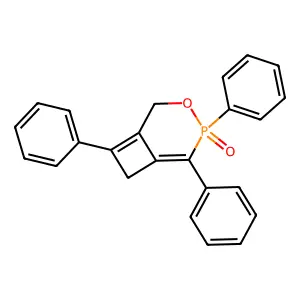 4,5,8-Triphenyl-3-oxa-4-phosphabicyclo(4.2.0)octa-1(8),5-diene 4-oxide structure