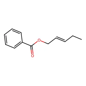 2-Penten-1-ol, benzoate, (2Z)- structure