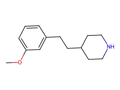4-[2-(3-Methoxyphenyl)ethyl]piperidine structure