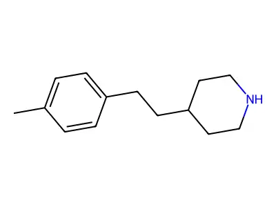 4-[2-(4-Methylphenyl)ethyl]piperidine structure