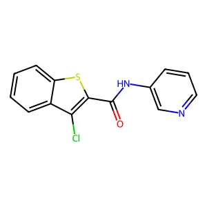 Benzo[b]thiophene-2-carboxamide, 3-chloro-N-3-pyridinyl- structure