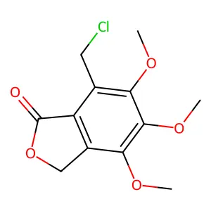 7-(chloromethyl)-4,5,6-trimethoxy-2-benzofuran-1(3H)-one structure