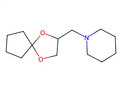 1-(1,4-Dioxaspiro[4.4]non-2-ylmethyl)piperidine structure