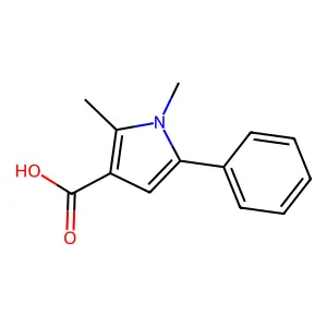 1H-Pyrrole-3-carboxylic acid, 1,2-dimethyl-5-phenyl- structure