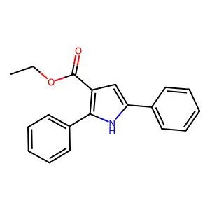 Ethyl 2,5-diphenyl-1H-pyrrole-3-carboxylate structure