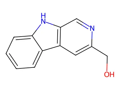 3-Hydroxymethyl-beta-carboline structure