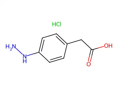 2-(4-Hydrazinylphenyl)acetic acid structure
