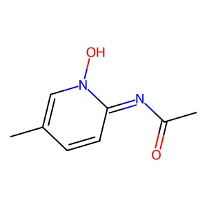 N-(1-Hydroxy-5-methylpyridin-2(1H)-ylidene)acetamide structure