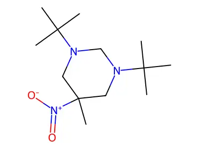 1,3-Di-tert-butyl-5-methyl-5-nitro-1,3-diazinane structure