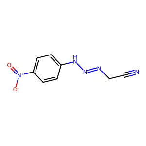 [(1E)-3-(4-Nitrophenyl)triaz-1-en-1-yl]acetonitrile structure
