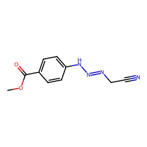 Methyl 4-[2-(cyanomethylimino)hydrazinyl]benzoate structure
