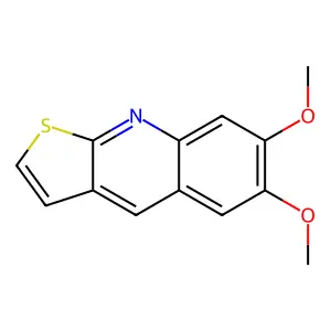 6,7-Dimethoxy-thieno(2,3-b)quinoline structure