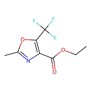 Ethyl 2-methyl-5-(trifluoromethyl)-4-oxazolecarboxylate structure