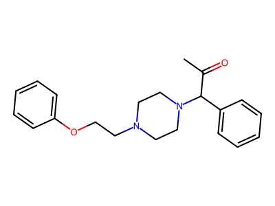 2-Propanone, 1-[4-(2-phenoxyethyl)-1-piperazinyl]-1-phenyl- structure