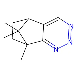 (8S)-1,11,11-trimethyl-3,4,5-triazatricyclo[6.2.1.02,7]undeca-2,4,6-triene structure